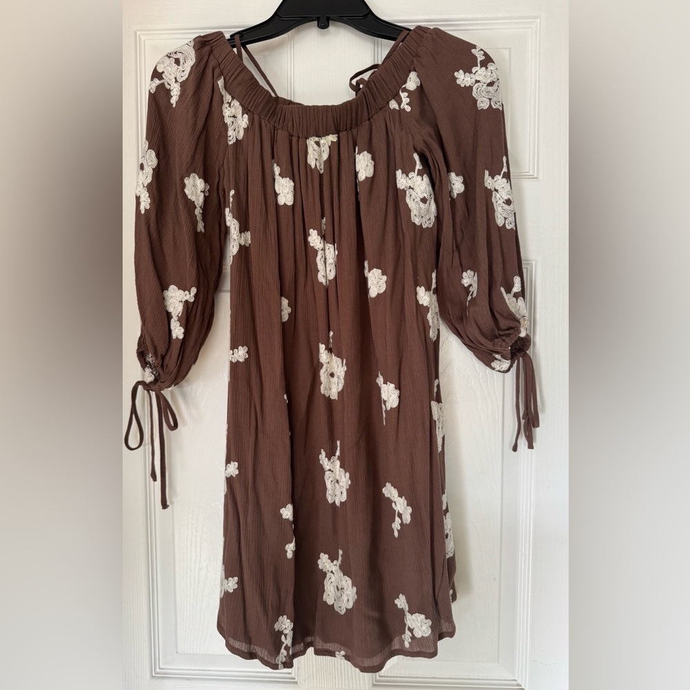 Endless Rose Chocolate Dress with Cream Lace